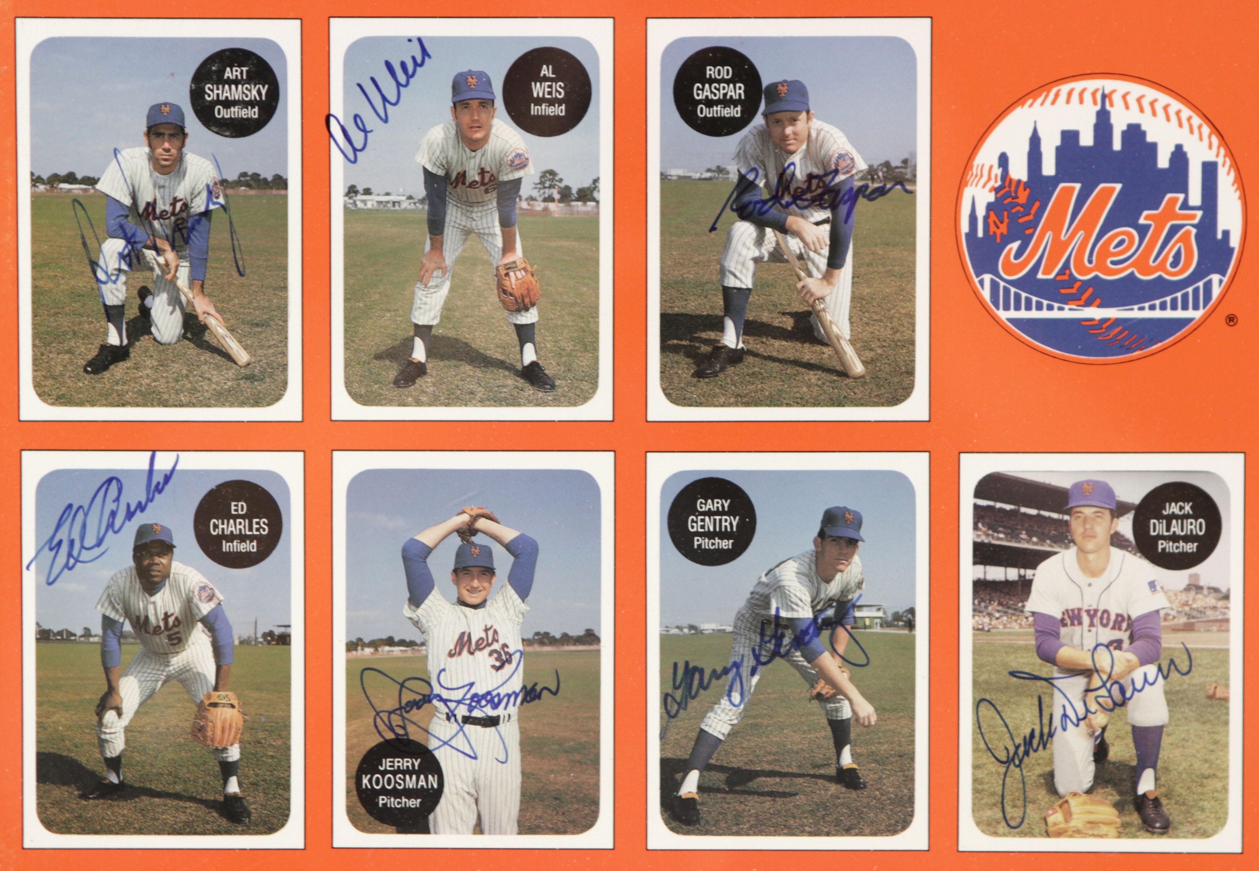 Lot Detail - 1969 New York Mets Signed 16" X 20" Reunion Photo - JSA