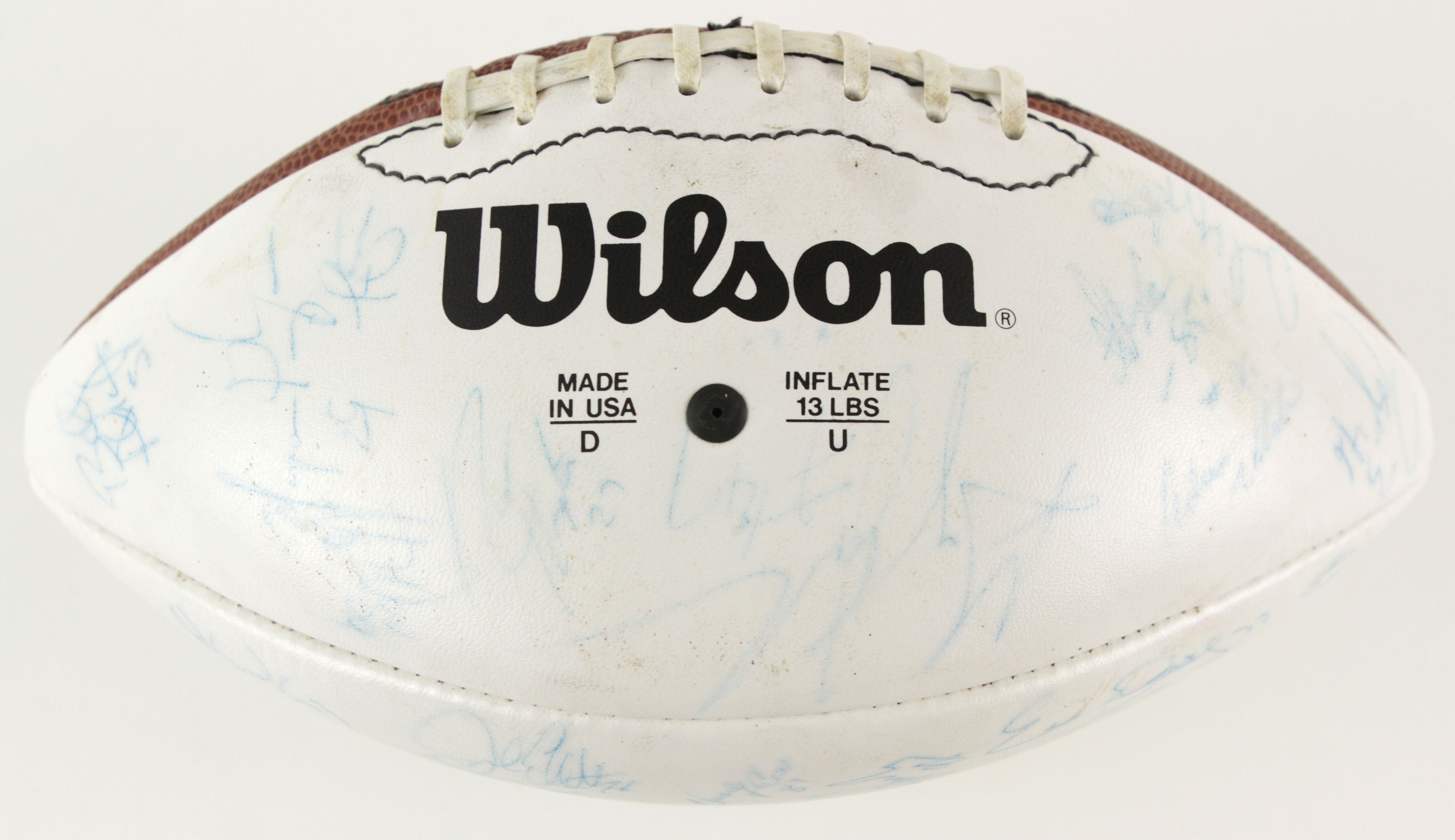 Lot Detail - 1965 New York Giants Team Signed Football with 39 signatures