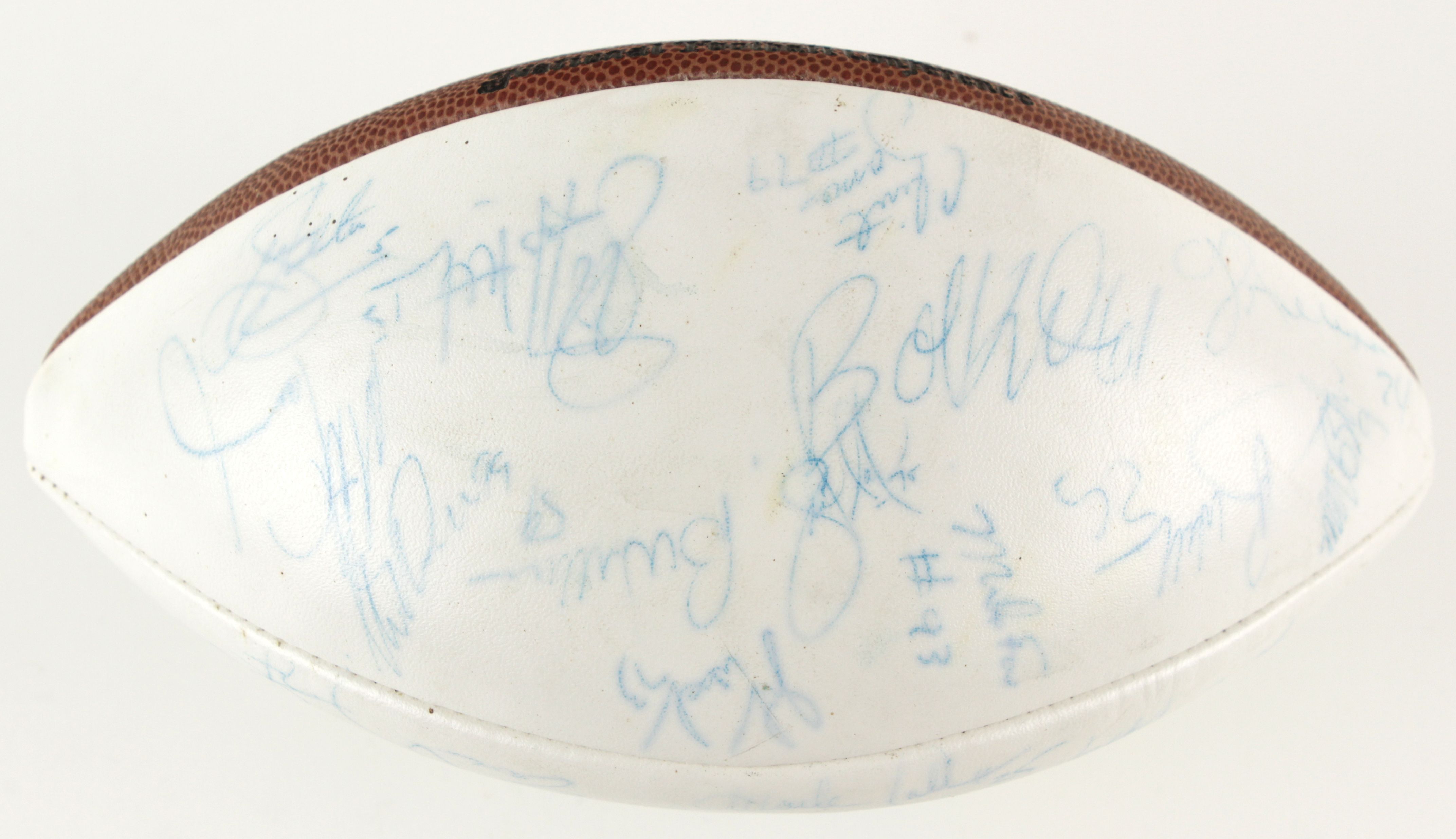 1990 Super Bowl Champion New York Giants Team-Signed Football (JSA)