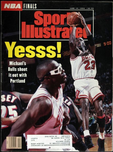 1992 Michael Jordan Chicago Bulls Signed Sports Illustrated Magazine - JSA