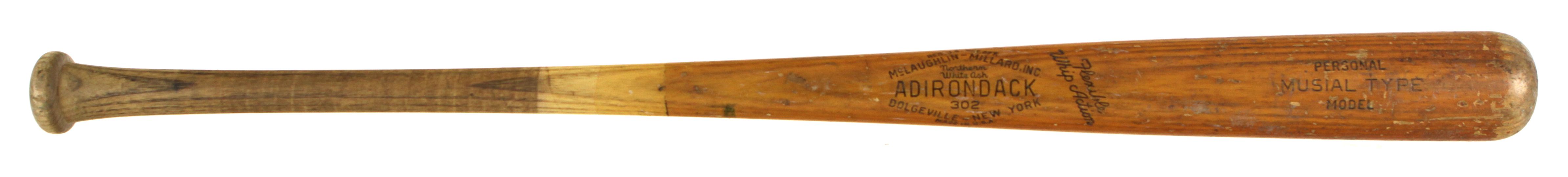 Lot - STAN MUSIAL MODEL OLD TIMERS GAME BASEBALL BAT