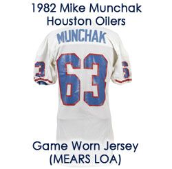 Lot Detail - 1982 Circa Mike Munchak Houston Oilers Game Worn