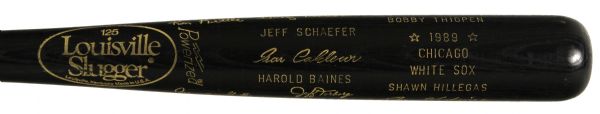 1989 Chicago White Sox Louisville Slugger Commemorative Black Bat 