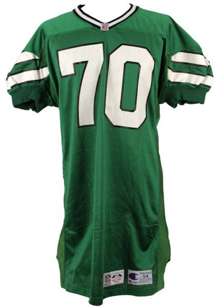 1993 Leonard Marshall New York Jets Game Worn Signed Jersey (JSA & MEARS LOA) 