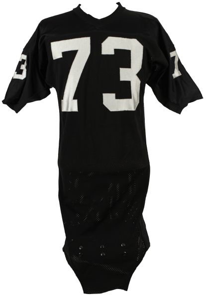 1983-84 Charley Hannah Los Angeles Raiders Game Worn Jersey (MEARS LOA)