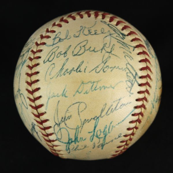 Lot Detail - 1954 Milwaukee Braves Team-signed Onl (giles) Baseball W 