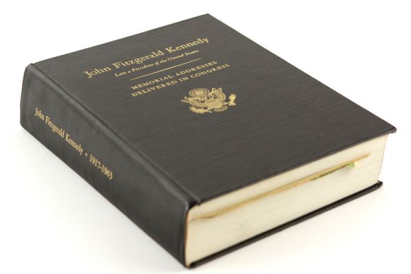 1963 John F. Kennedy Memorial Addresses Delivered in Congress Leatherbound Book 