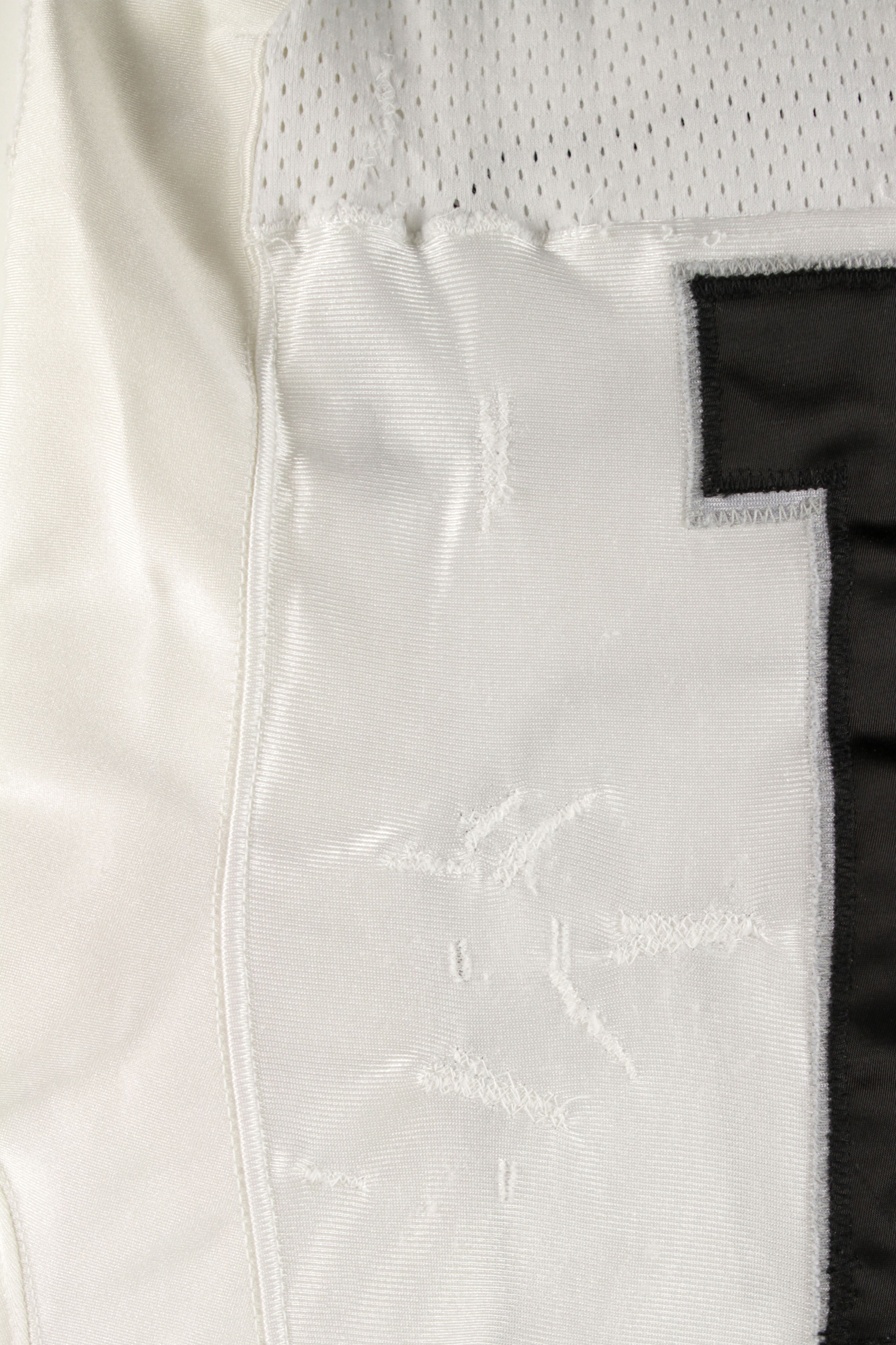 Lot Detail - 1994 Chester McGlockton Oakland Raiders Game Worn Jersey w/17  Repairs (MEARS LOA)