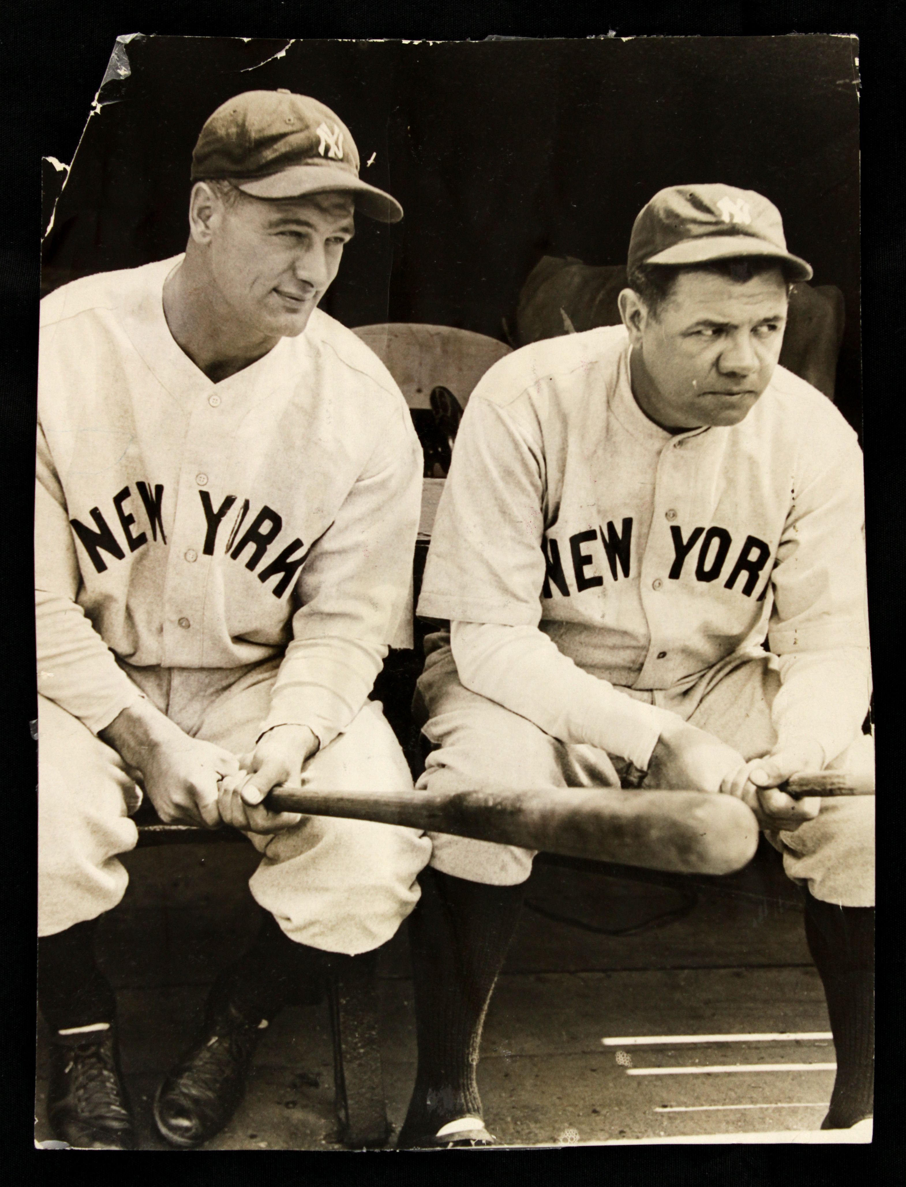 Ruth & Gehrig Color Photo