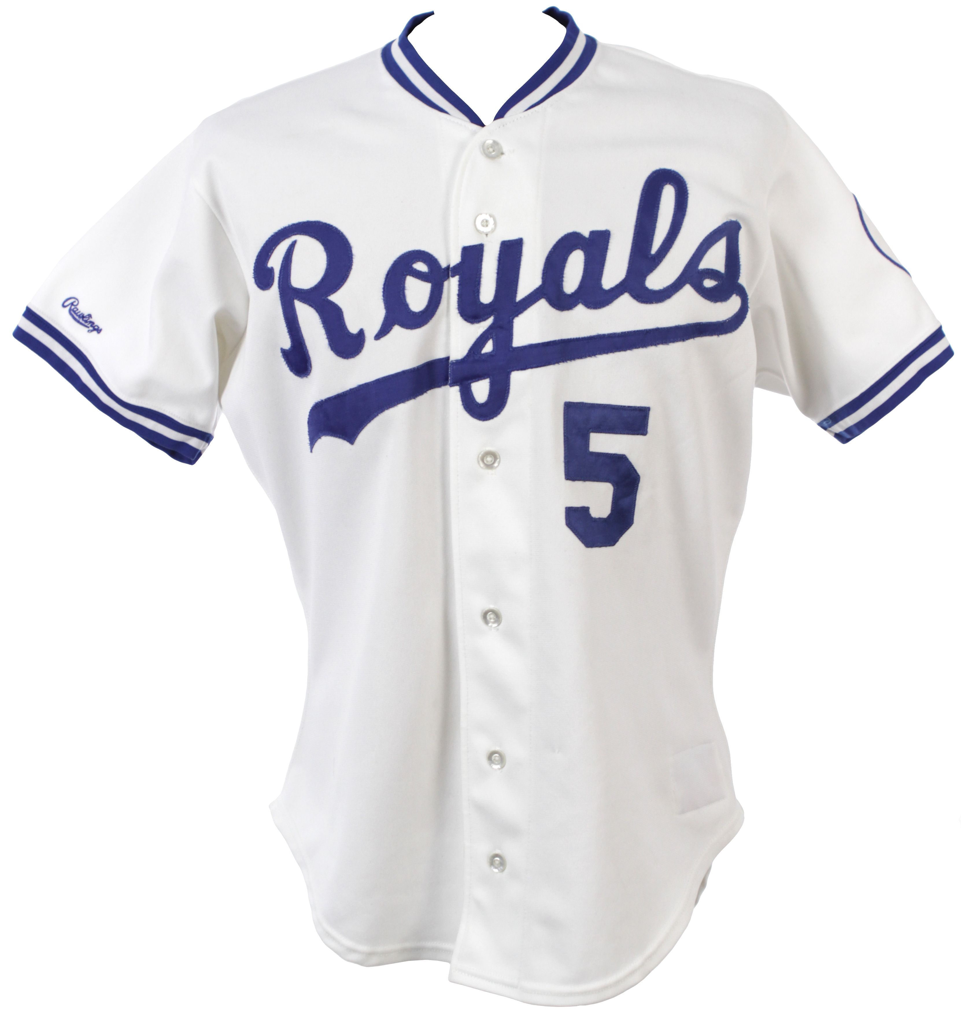 Lot Detail - 1993 Kansas City Royals George Brett Game Used Autographed  Jersey