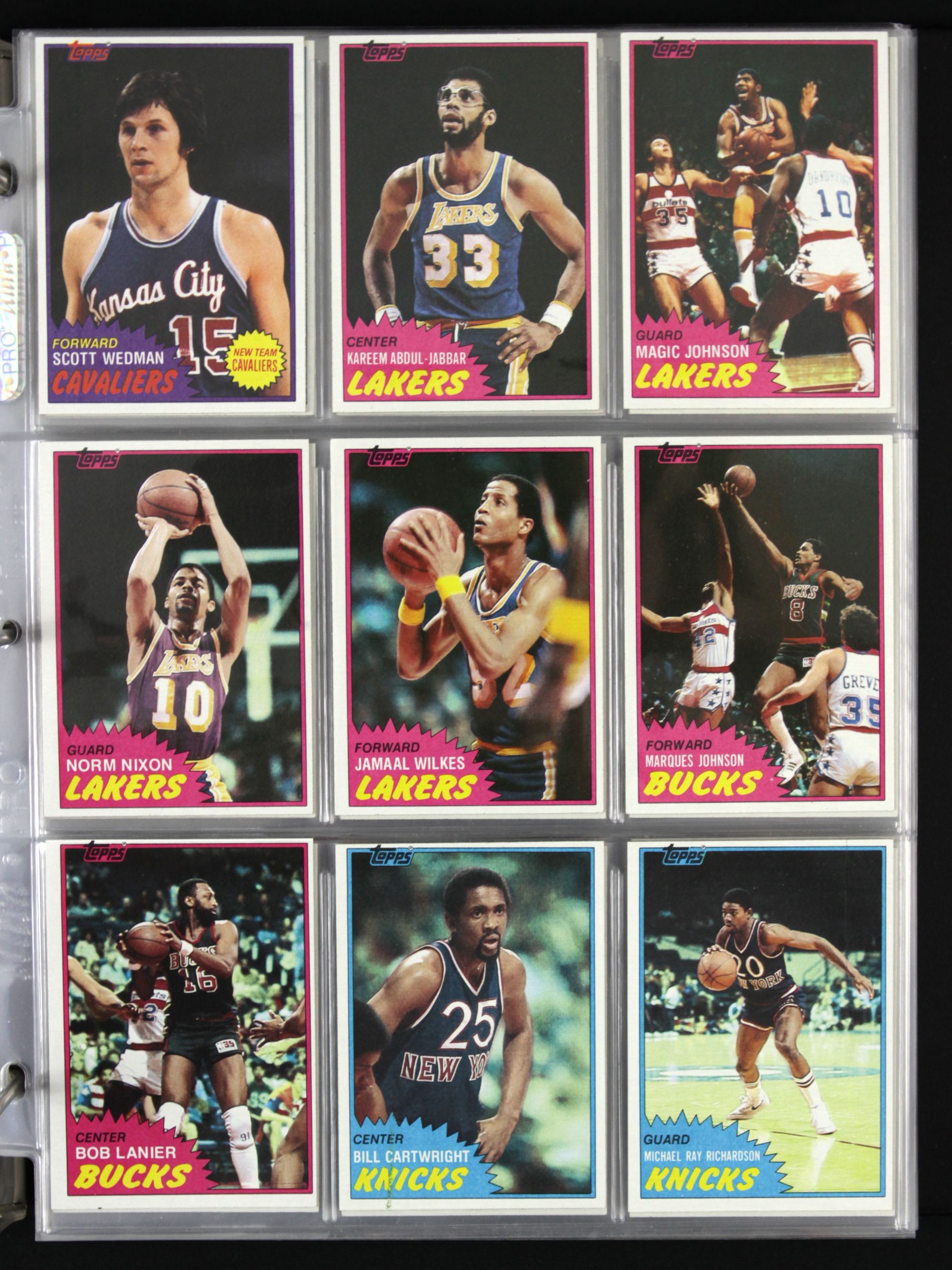 Lot Detail - 1981-82 Topps Basketball Cards Nearly Complete Set (197) w ...