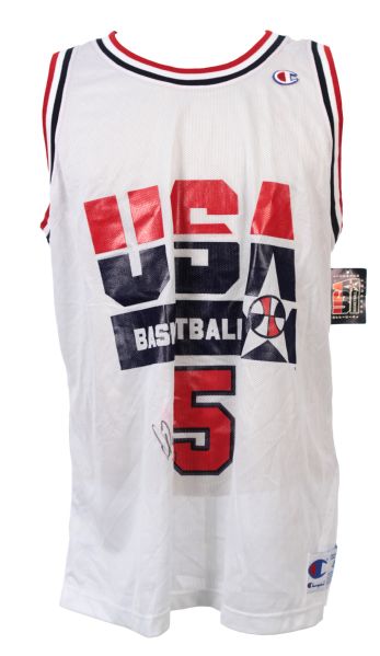 1992 David Robinson Dream Team Signed Replica Jersey (JSA)