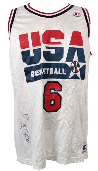 1992 Patrick Ewing Dream Team Signed Replica Jersey (JSA)