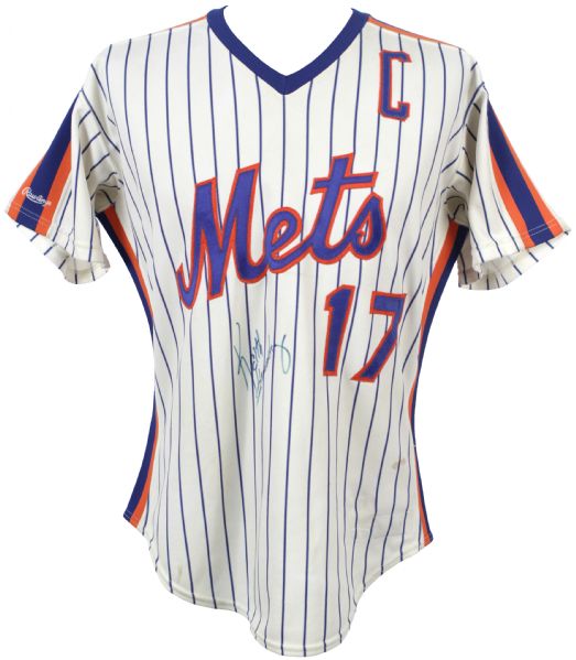 Lot Detail - 1987 Keith Hernandez New York Mets Signed Home Jersey (MEARS  LOA/JSA) Retail version
