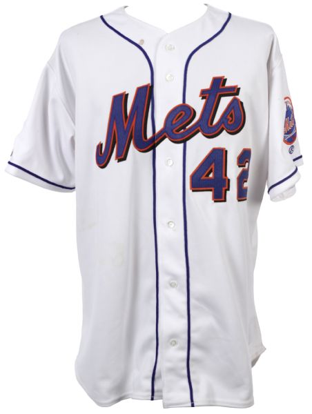 Lot Detail - 2002 Mo Vaughn New York Mets Signed Game Worn Jersey & Robin  Ventura Game Worn Pants (MEARS LOA/JSA)