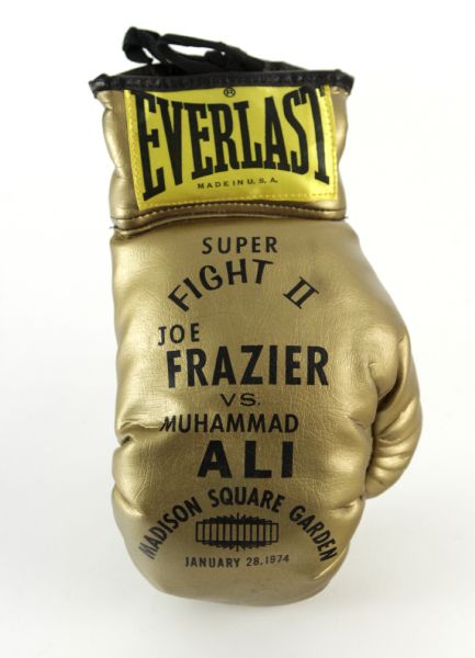 1974 Muhammad Ali Joe Frazier Super Fight II Everlast Commemorative Gold Glove