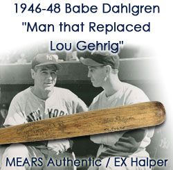 1946 Babe Dahlgren St. Louis Browns Signed H&B Louisville Slugger Professional Model Game Used Bat (MEARS LOA/PSA DNA) EX Halper