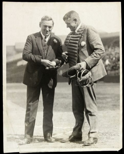 1923 Christy Mathewson Boston Mayor James Michael Curley Original 8" x 10" Photo