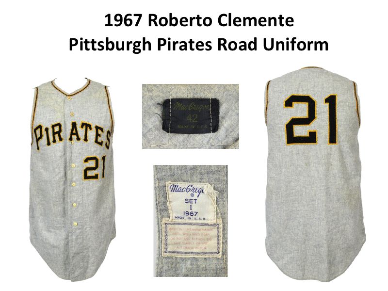 1971-72 Roberto Clemente Game Worn Pittsburgh Pirates Jersey