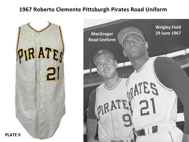 Lot Detail - 1967 Roberto Clemente Pittsburgh Pirates Game Worn Road Jersey  & Pants (MEARS A9.5) Season of his career high .357 Batting Average, 4th  batting title