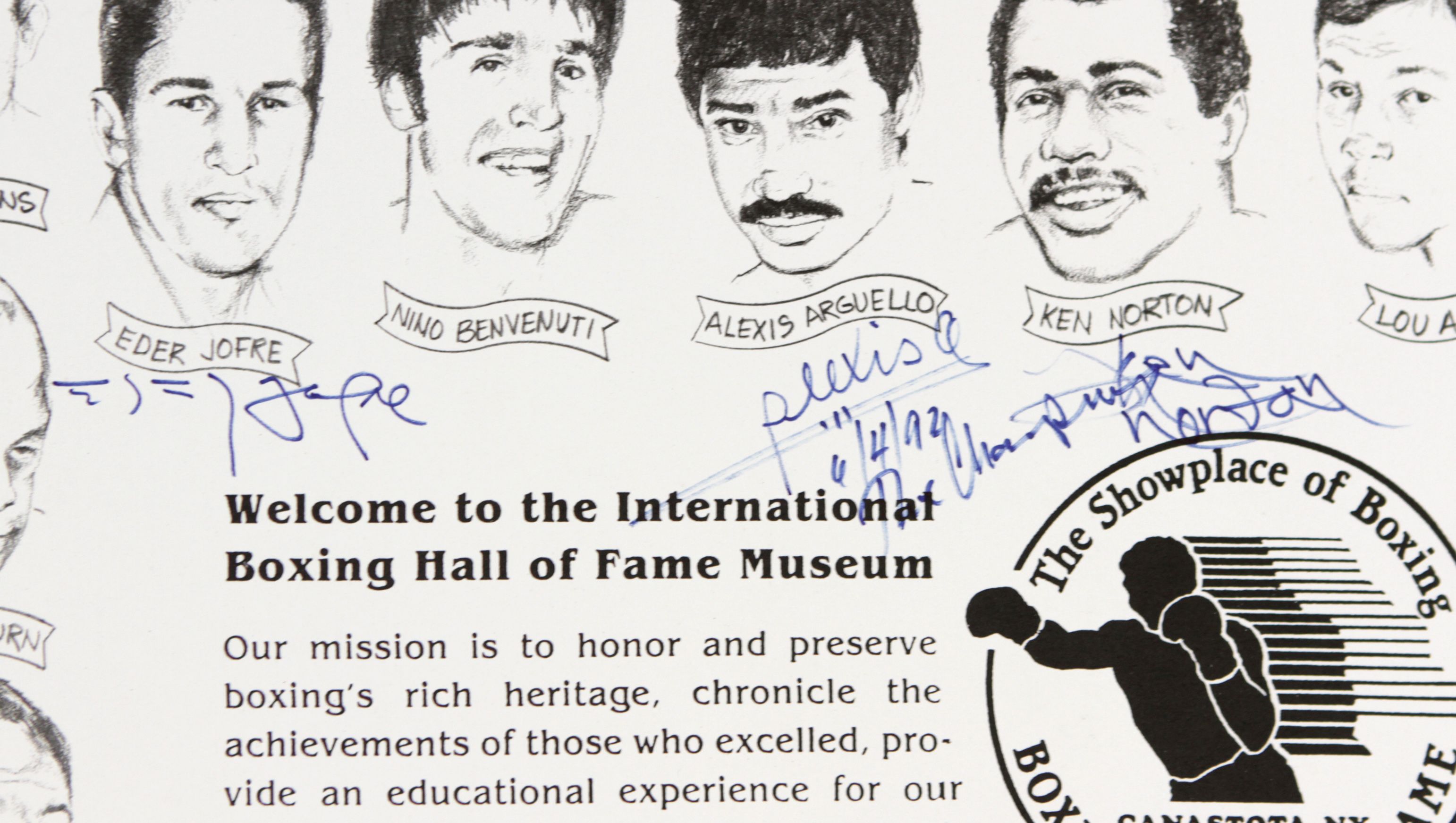 Lot Detail 1992 95 Boxing Hall Of Fame Induction Posters Lot Of 3 W 15 Signatures Including