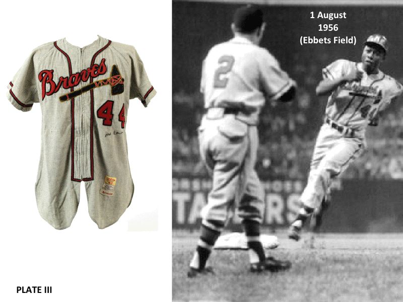 1959 Hank Aaron Milwaukee Braves Jersey.  Baseball Collectibles, Lot  #82981