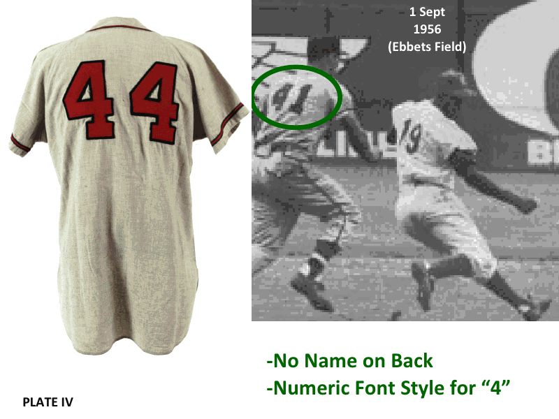 Hank Aaron Jersey. 1957-58 Milwaukee Braves away jersey