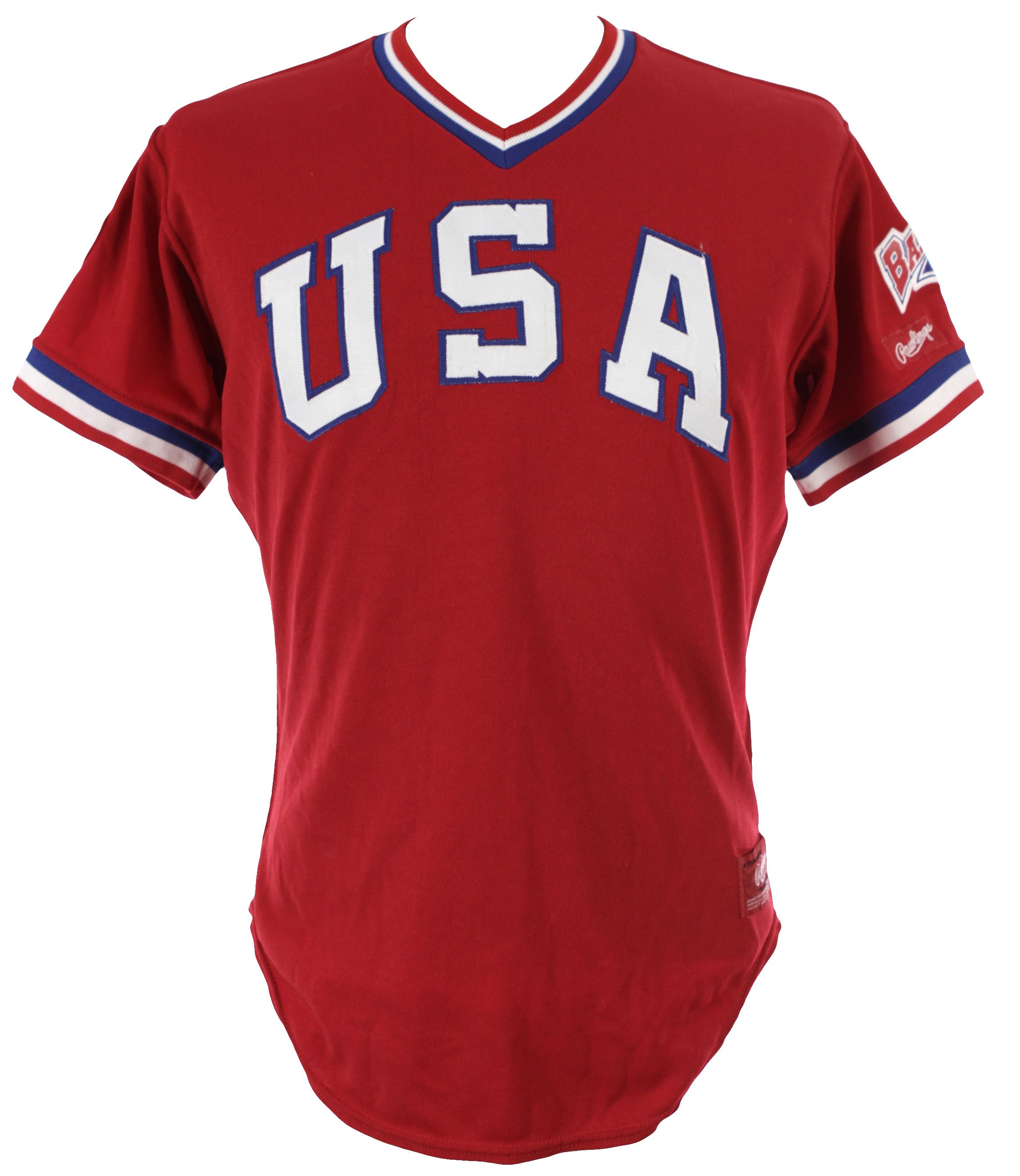 Lot Detail - 1984 Will Clark USA Olympic Baseball Team Game Worn Jersey ...