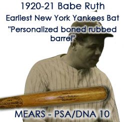 Earliest known Babe Ruth game-used New York Yankees jersey hits