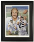 1991 Fred Biletnikoff Oakland Raiders Signed 26" x 32" Framed Lithograph (JSA) 101/198