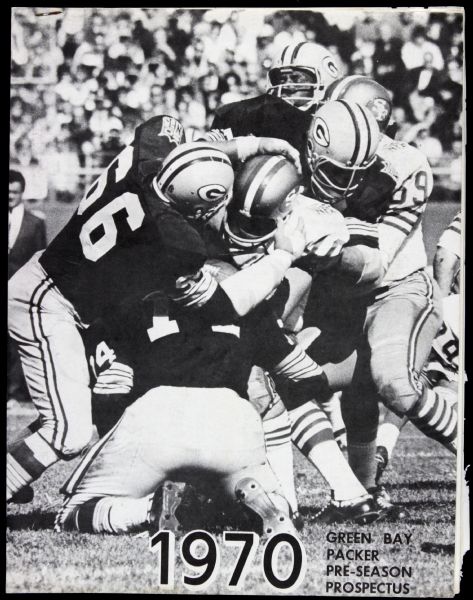 1970 Green Bay Packers Pre-Season Prospectus (LOA Nitschke Estate) Ray Nitschkes Personal Copy
