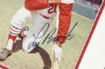 1970's Lou Brock St. Louis Cardinals Signed 16 x 18 Framed Photo (JSA)