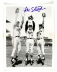 1957 Felix Mantilla Milwaukee Braves Signed Original 7" x 9" Photo (JSA)