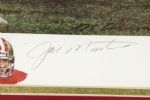 1982 Joe Montana Dwight Clark San Francisco 49ers Signed 24 x 36 Framed Lithograph (JSA)