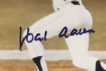 2000's Hank Aaron Atlanta Braves Signed 16 x 32 Framed 715th Home Run Display (JSA)