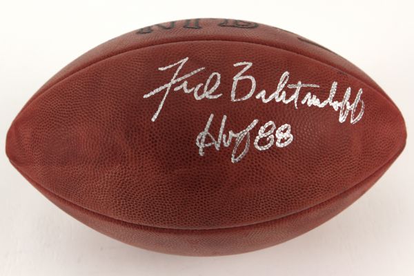 1980s Fred Biletnikoff Oakland Raiders Signed Official NFL Rozelle Football (JSA)