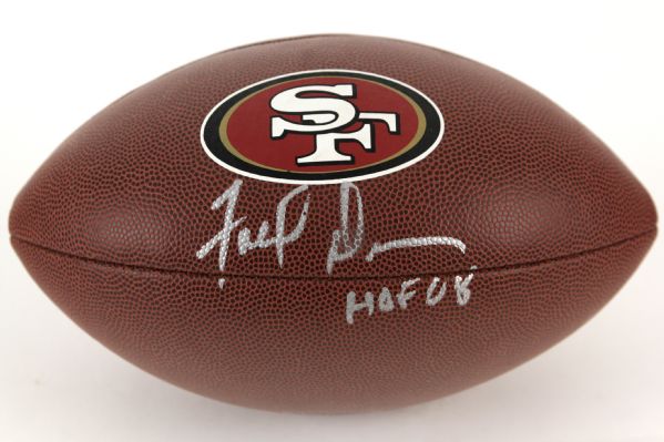 2008-12 Fred Dean San Francisco 49ers Signed Team Logo Ball (JSA)