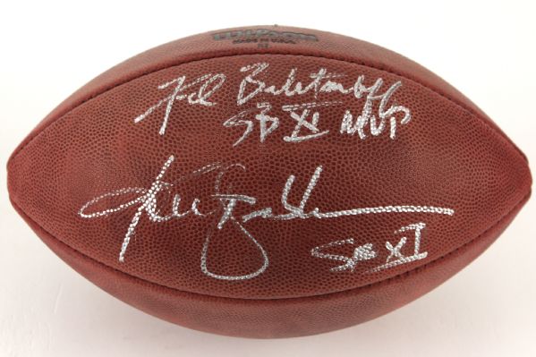 2000s Fred Biletnikoff Ken Stabler Oakland Radiers Signed Official NFL Goodell Football (JSA)