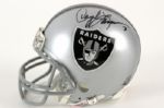 1990s Daryle Lamonica Oakland Raiders Signed Mini Helmet (JSA)