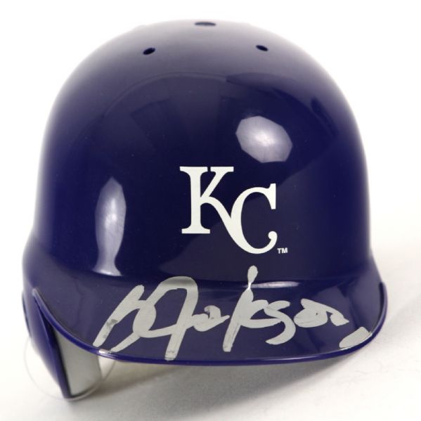 1990s Bo Jackson Kansas City Royals Signed Mini Batting Helmet (JSA)