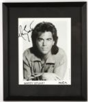 1980s Marty Stuart Country Music Signed 12" x 14" Framed Display (JSA)