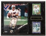 1990s Dan Marino Miami Dolphins Signed 12" x 15" Display (JSA)