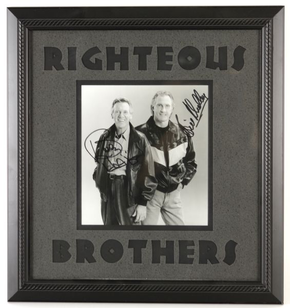 1980s The Righteous Brothers Signed 16" x 16" Framed Display (JSA)
