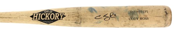 2006-10 Cody Ross Florida Marlins Signed Old Hickory Professional Model Game Used Bat (MEARS LOA/JSA) 