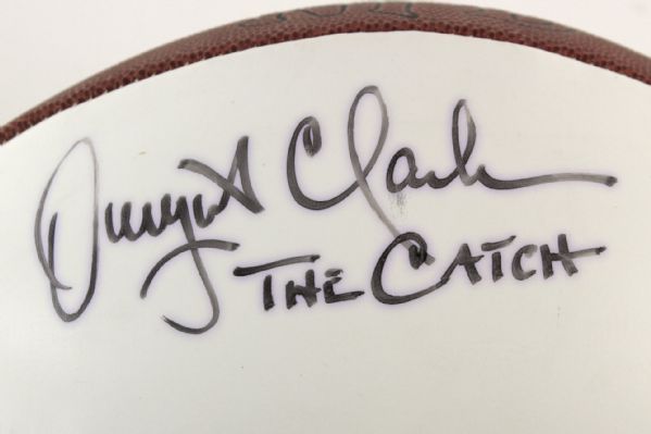 1990s Dwight Clark San Francisco 49ers Signed Football (JSA)