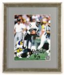 1972-85 Cliff Branch Oakland/Los Angeles Raiders Signed 13" x 15" Framed Photo (JSA)