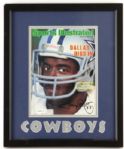 1983 August 29 Tony Dorsett Dallas Cowboys Signed 14" x 17" Framed Sports Illustrated Magazine (JSA)