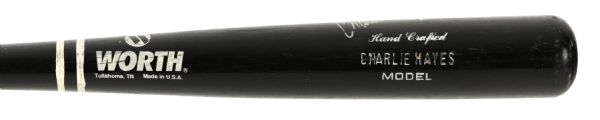 1998-99 Charlie Hayes San Francisco Giants Signed Worth Professional Model Game Used Bat (MEARS LOA/JSA)