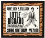 1980s Little Richard Signed 22" x 26" Framed Print (JSA)