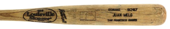 2000 Juan Melo San Francisco Giants Signed Louisville Slugger Professional Model Game Used Bat (MEARS LOA)